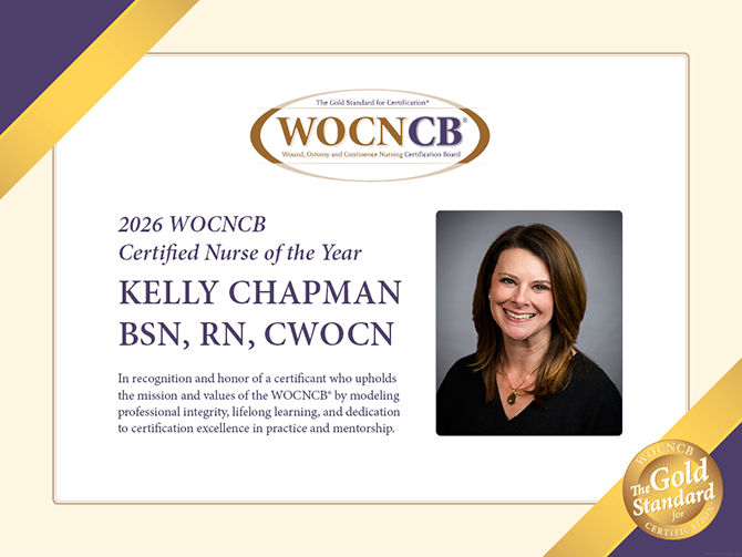 WOCNCB-Certified Nurse of the Year Awardee
